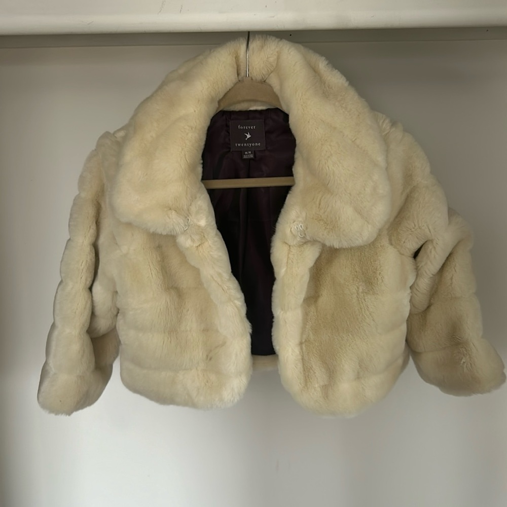 Forever 21 Fur cropped jacket